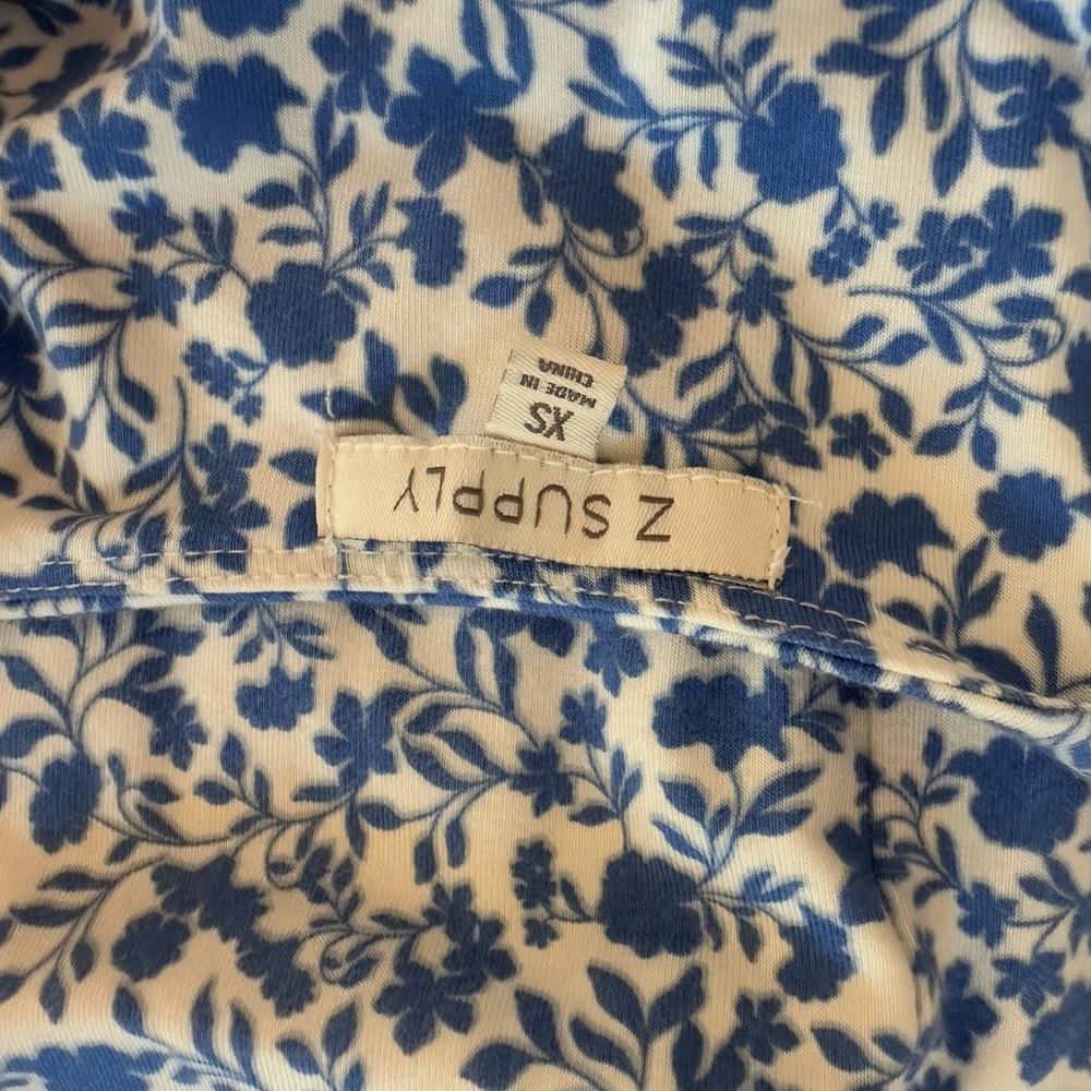 Z Supply- Carita Cocos Floral Maxi Dress- Blue Wave/ XSmall - Picture 7 of 7